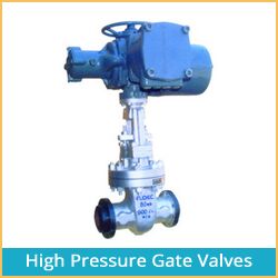 high pressure gate valves