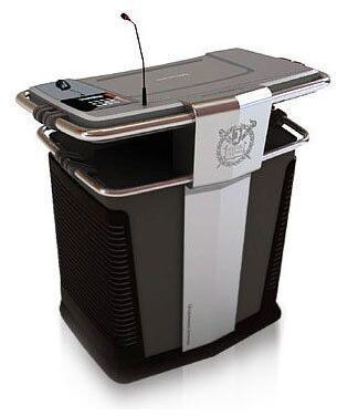 Digital Interactive Podium, Color : Brown