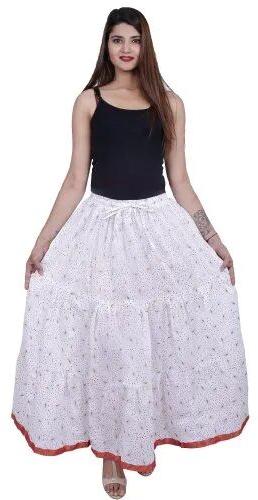 Women printed skirt, Size : Small, Medium, Large, XL