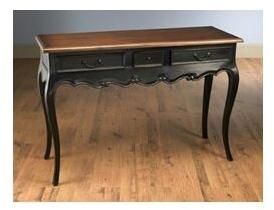 3 DRWRS WD TOP BLK FNSH CONSOLE TABLE