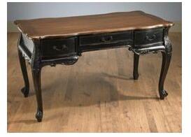 DESK FRENCH BLK TOP TABLE