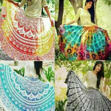 Cotton mandala skirts