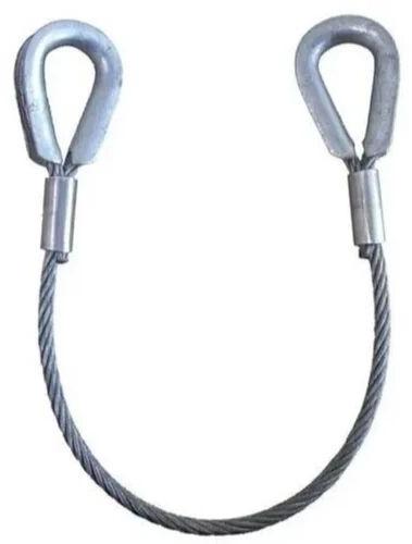 Stainless Steel Wire Rope Slings, Color : Natural