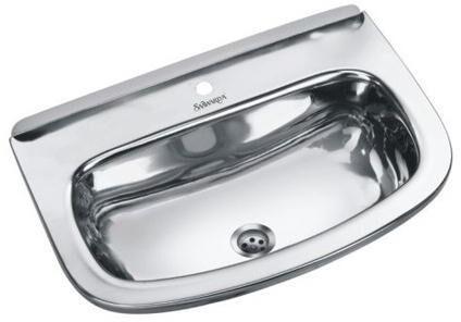 Stainless Steel Wash Basin, Size : 8x14 Inch