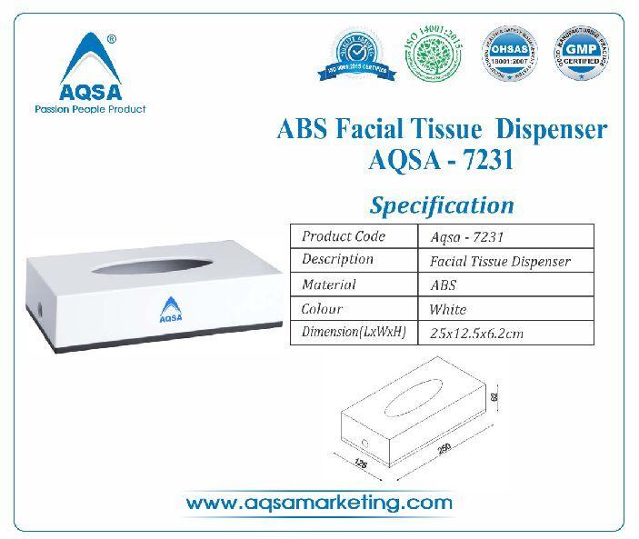 ABS Facial Tissue Dispenser - AQSA 7231