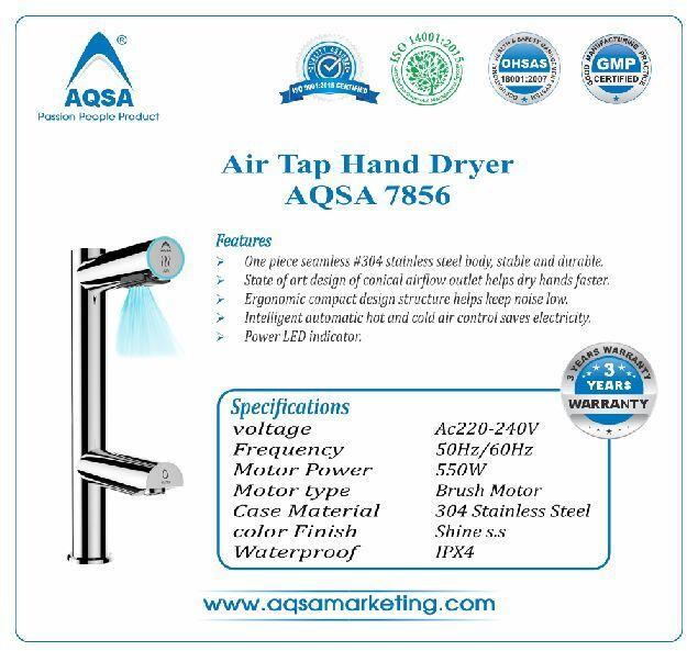 AIR TAP HAND DRYER AQSA - 7856