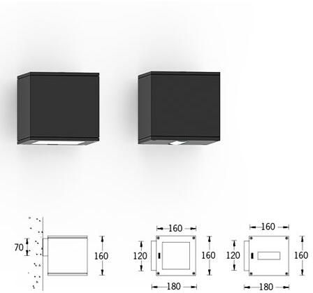 Matrix Square Wall Luminaires