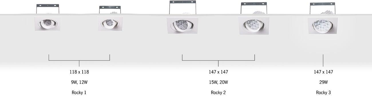 Rocky Recessed Single Directional Luminaire
