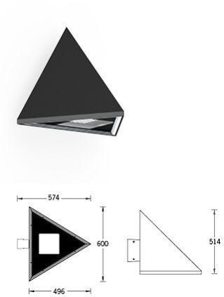 Triangle Wall Area Luminaires