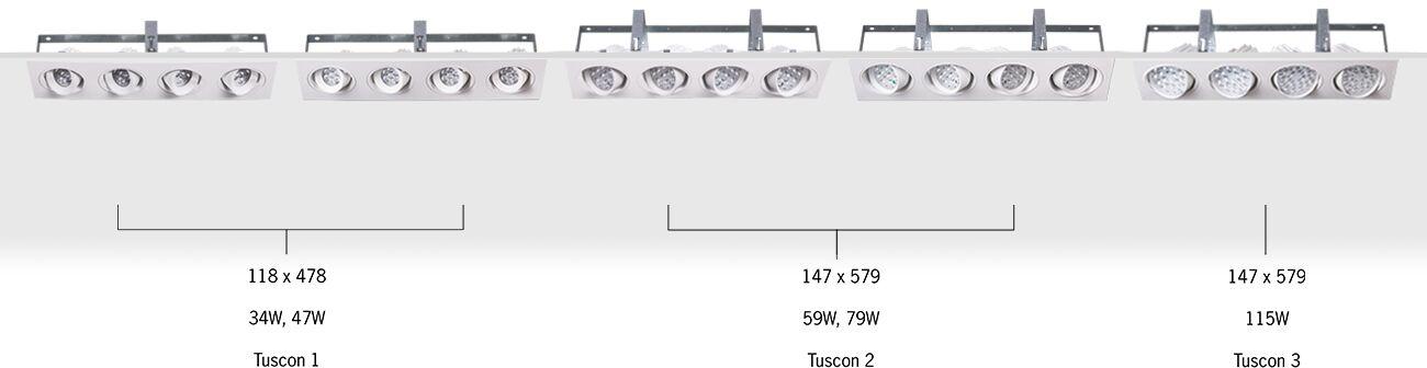 Tuscon Recessed Four Directional Luminaire