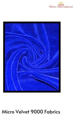 Dyed Micro Velvet Fabrics, Width : 44\'\', 44-45