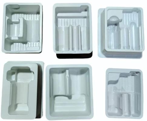 White Plain Plastic Vial Tray, for Packaging