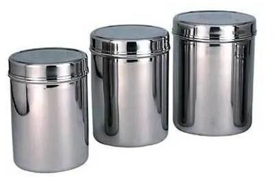 Circular Stainless Steel Tea Containers