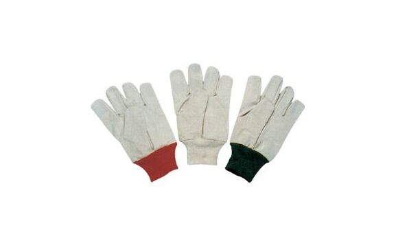 Knitted Wrist Cuff Cotton Gloves