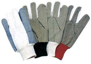 PVC dots Cotton Gloves