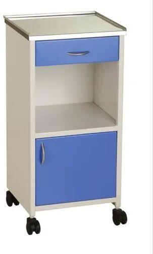 Mild Steel Movable Hospital Bedside Locker