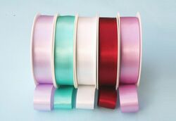 Satin Ribbon, Size : 3mm to 150mm