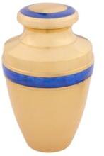Blue Mother of Pearl Urn
