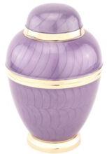 Purple Brass Enamel Cremation Urn