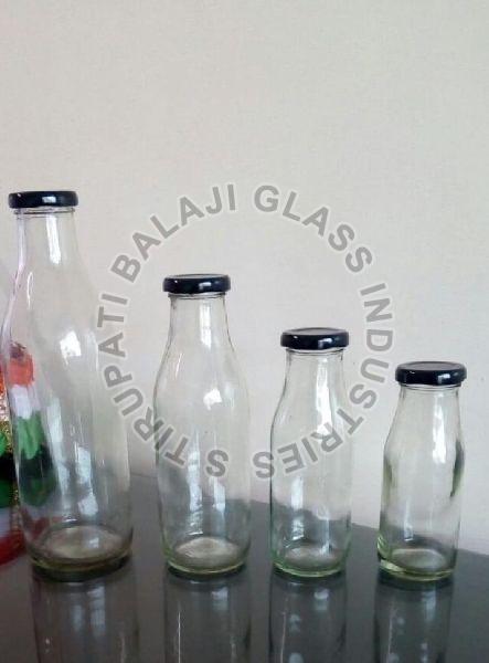Glass Milk Bottle, Feature : Food Grade, Leak Proof
