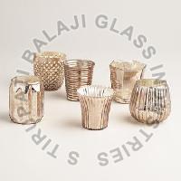 S.T Balaji Oval Glass Votive, for Decoration, Feature : Attractive Pattern