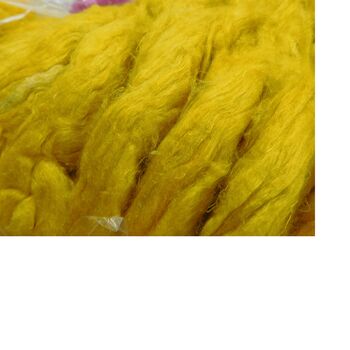 Solid colour silk yarn, Pattern : Dyed