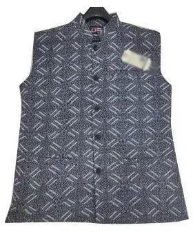 Sleeveless Mens Woolen Nehru Jacket, Size : L-XXL