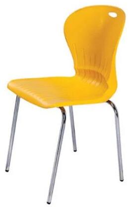 Plastic Restaurants Chairs, Color : Yellow