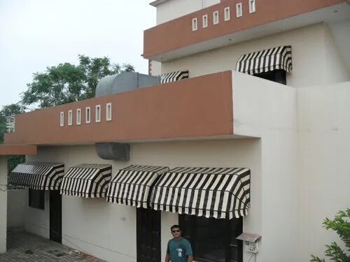 Window Awning Canopy, Color : Black White