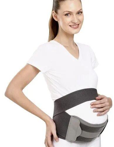 Rubberized Elastic Cotton Pregnancy Back Support, Color : Grey