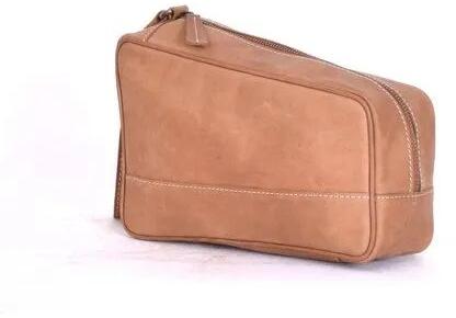 Leather Toiletry Bag, Size : 9x3x6 inch