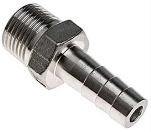 Stainless Steel Ss Hose Nipple, Color : silver