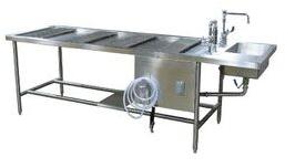 Rectangular Stainless Steel AUTOPSY TABLE