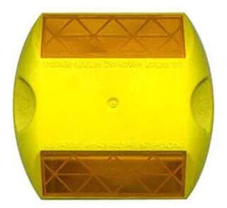 Abs Plastic Reflective Road Stud, Color : White, Yellow
