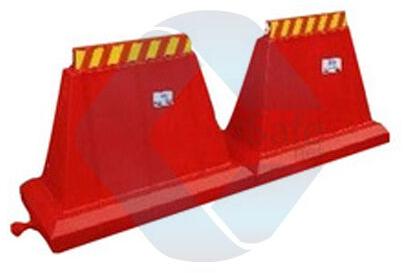 ABS Plastic Traffic Crash Barrier, Color : Yellow Red White