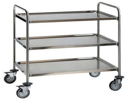 Stainless Steel Instrument Trolley, for Clinic, Hospital