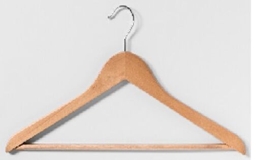 Wooden Hanger, Hook Type : stainless steal