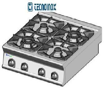 4 Burners Gas Boiling Top Tecnoinox