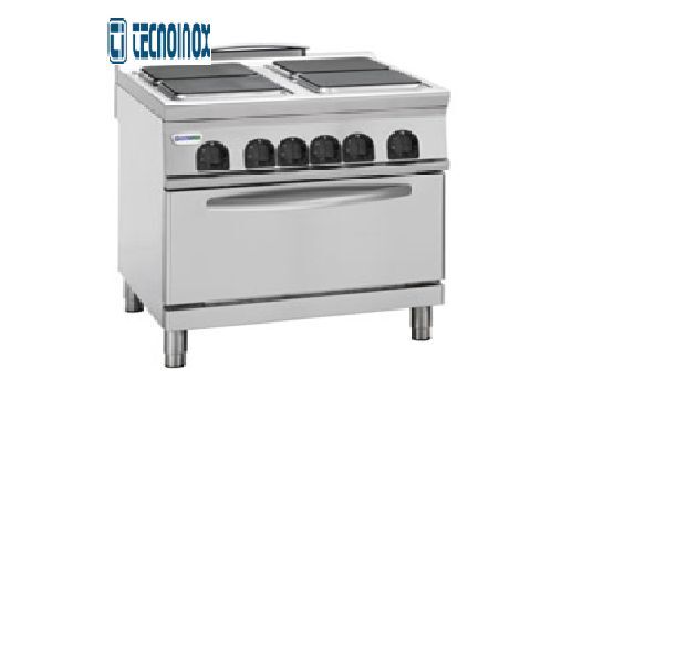 Electric 4 Square Hotplate On Oven Tecnoinox Made In Italy