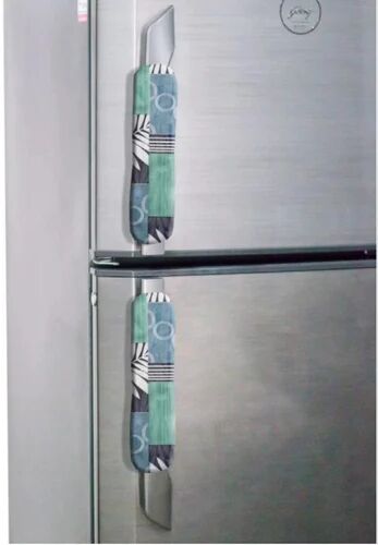 PRINTED Rexine Fridge Handle Cover, Size : STANDARD 