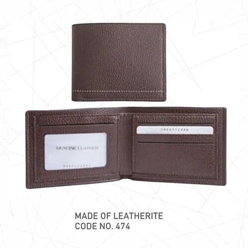 Leatherite  Promotional Gents Wallet, Color : Brown