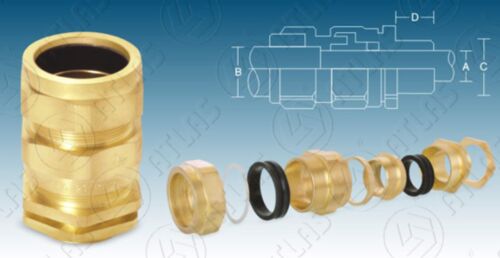 Brass Cable Gland, Feature : Double Compression