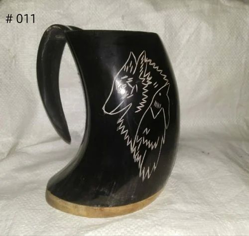 Natural AI011 Drinking Horn Mug, for Drinkware, Gifting
