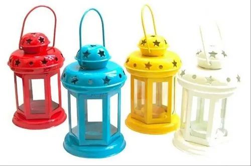 Multicolour Iron Decorative Hanging Lantern
