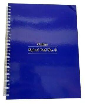 Plain Spiral Writing Notebook, Color : Blue