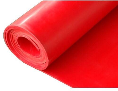 Silicone Rubber Sheet, Color : Red