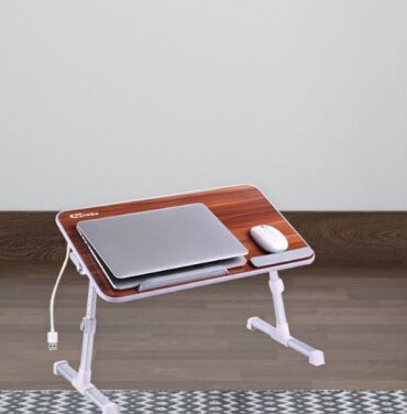 Wood Adjustable Laptop Table