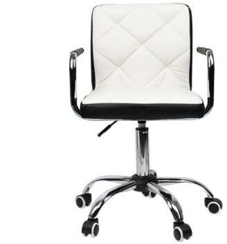 Adjustable Mid Back Faux Leather Arm Office Desk Chair