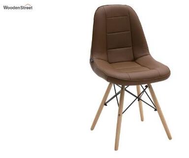 Wood Replica Cushioned Iconic Chair, Color : Brown