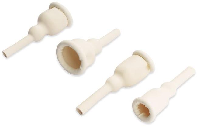 White Plastic Condom Catheter, for Hospital Use, Size : Standard